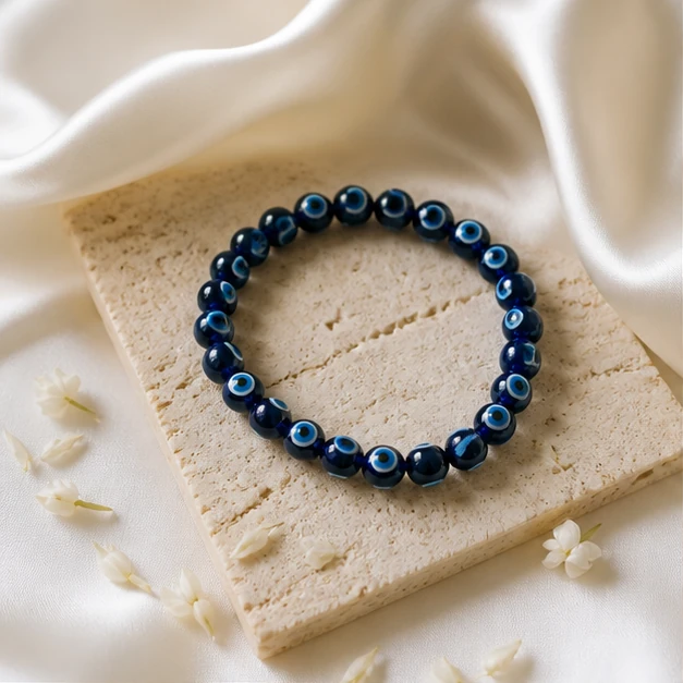 Blue Evil Eye Bracelet - Protective-symbol bracelet from Lucky Gem House