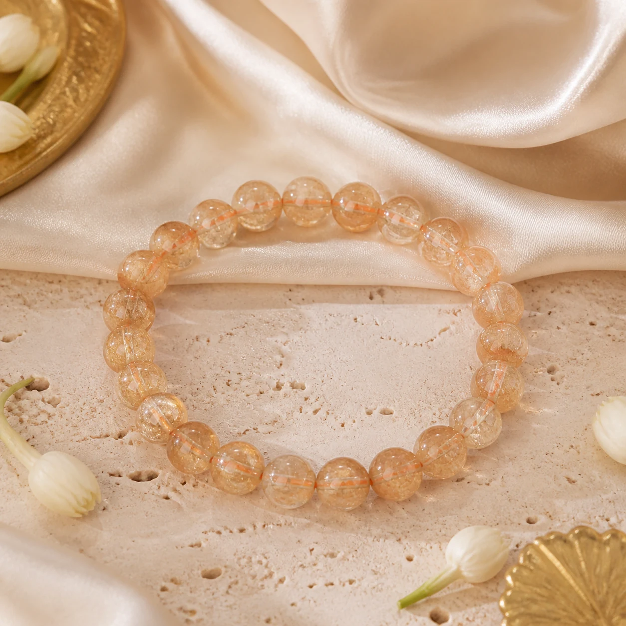 Citrine Bracelet - Natural stone bracelet from Lucky Gem House