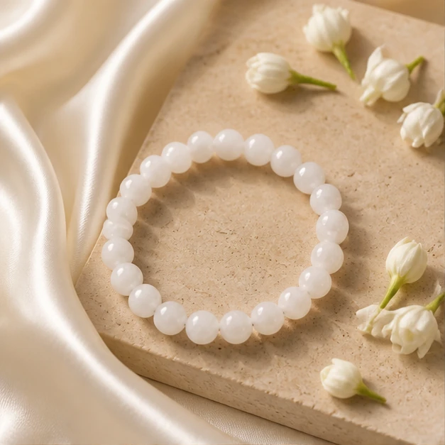 Moonstone Bracelet - Natural stone bracelet from Lucky Gem House