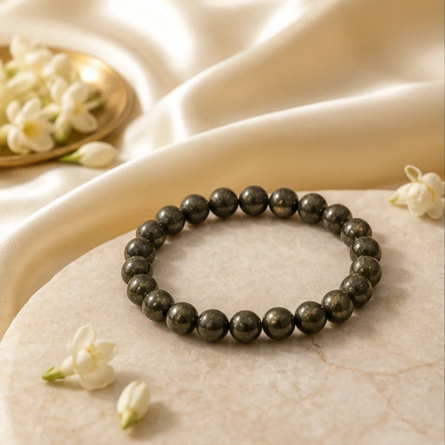 Pyrite Bracelet - Natural stone bracelet from Lucky Gem House