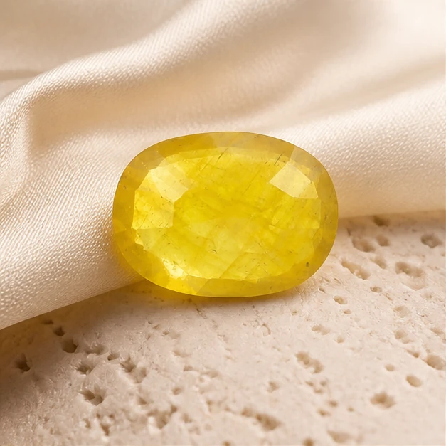 Natural Yellow Sapphire - 4–5 carats · Oval from Lucky Gem House