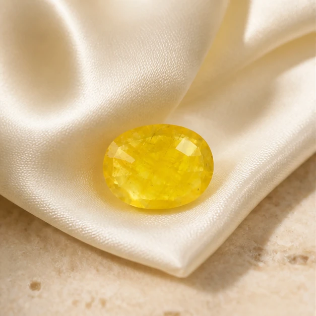 Natural Yellow Sapphire - 5–6 carats · Oval from Lucky Gem House